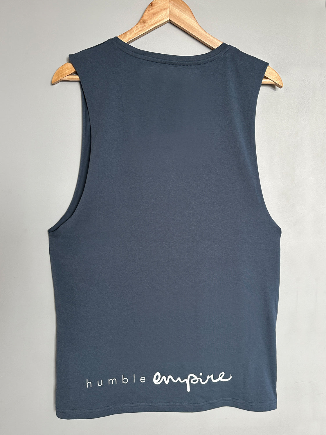 HE. Logo Tank in Blue
