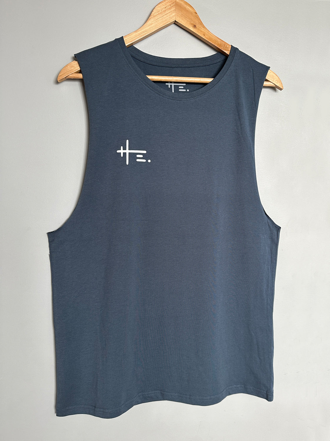 HE. Logo Tank in Blue