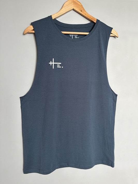 HE. Logo Tank in Blue